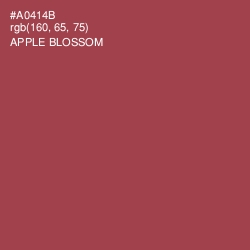 #A0414B - Apple Blossom Color Image